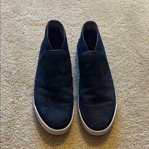 Dark Navy John Varvatos Suede High tops